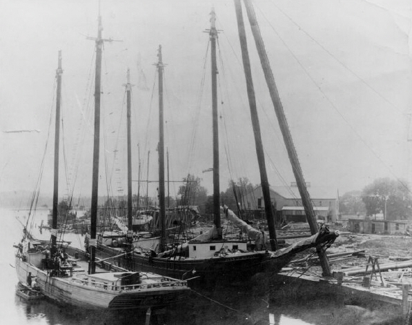 There was plenty of activity along the Nanticoke River in Seaford as the shipbuilding industry thrived for more than a century. SEAFORD HISTORICAL SOCIETY PHOTO
